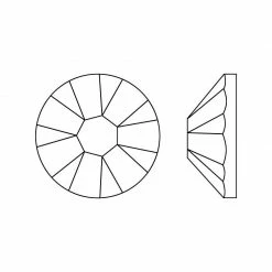 Daily Charme Swarovski Round Flatback Rhinestone / Vintage Rose