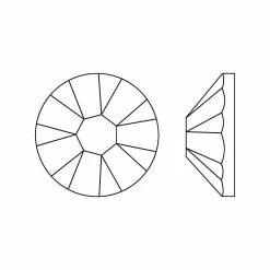 Daily Charme Nail Crystals Swarovski Round Flatback Rhinestone / Golden Shadow 8 Daily Charme Nail Crystals Swarovski Round Flatback Rhinestone / Golden Shadow