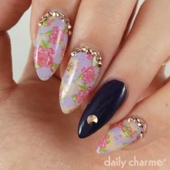 Daily Charme Best Sellers Swarovski Round Flatback Rhinestone / Rose Gold