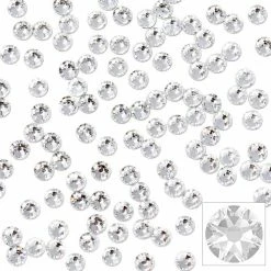 Daily Charme Swarovski Round Flatback Rhinestone / Clear