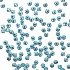 Daily Charme Swarovski Round Flatback Rhinestone / Aquamarine AB Dollar Store