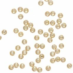 Daily Charme Nail Crystals Swarovski Round Flatback Rhinestone / Golden Shadow