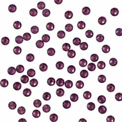 Daily Charme Swarovski Round Flatback Rhinestone / Amethyst Pride Month