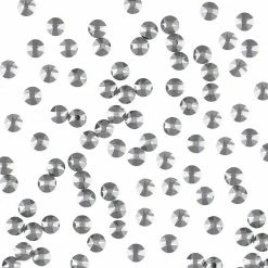 Daily Charme Dollar Store Swarovski Round Flatback Rhinestone / Light Chrome