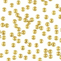 Daily Charme Nail Crystals Swarovski Round Flatback Rhinestone / Metallic Sunshine