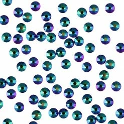 Daily Charme Swarovski Round Flatback Rhinestone / Scarabaeus Green Dollar Store