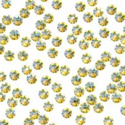 Daily Charme Dollar Store Swarovski Round Flatback Rhinestone / Citrine Shimmer