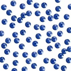 Daily Charme Swarovski Round Flatback Rhinestone / Royal Blue Lacquer Nail Crystals