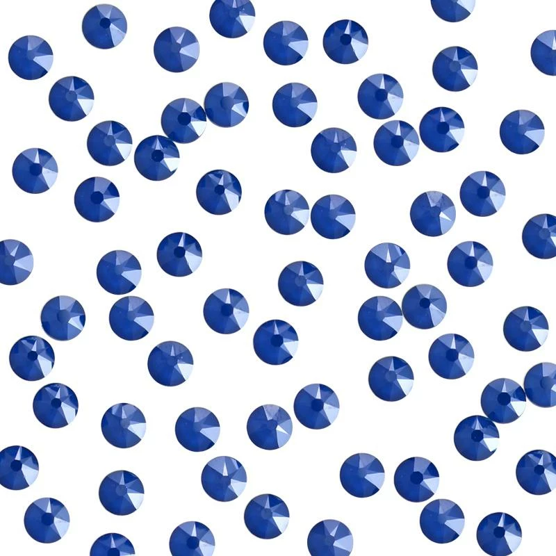 Daily Charme Swarovski Round Flatback Rhinestone / Royal Blue Lacquer Nail Crystals 1 Daily Charme Swarovski Round Flatback Rhinestone / Royal Blue Lacquer Nail Crystals