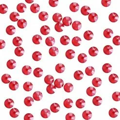 Daily Charme Swarovski Round Flatback Rhinestone / Royal Red Lacquer Nail Crystals