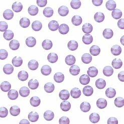 Daily Charme Dollar Store Swarovski Round Flatback Rhinestone / Crystal Lilac Lacquer