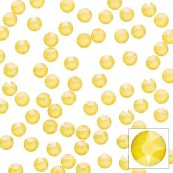 Daily Charme Dollar Store Swarovski Round Flatback Rhinestone / Crystal Buttercup