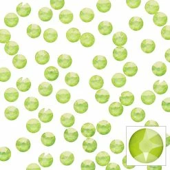 Daily Charme Dollar Store Swarovski Round Flatback Rhinestone / Crystal Lime