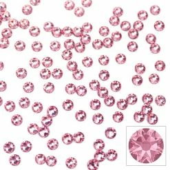 Daily Charme Swarovski Round Flatback Rhinestone / Light Rose Best Sellers