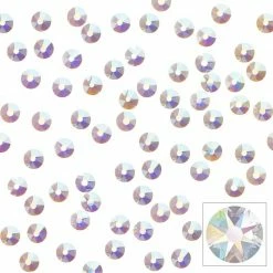 Daily Charme Swarovski Round Unfoiled Flatback Rhinestone / Crystal AB Best Sellers