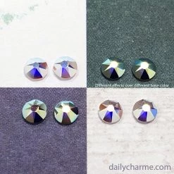 Daily Charme Swarovski Round Unfoiled Flatback Rhinestone / Crystal AB Best Sellers