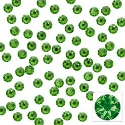 Daily Charme Pride Month Swarovski Round Flatback Rhinestone / Fern Green