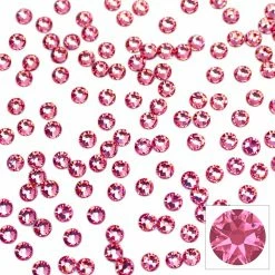 Daily Charme Swarovski Round Flatback Rhinestone / Rose Nail Crystals