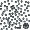Daily Charme Swarovski Round Flatback Rhinestone / Silver Night Nail Crystals