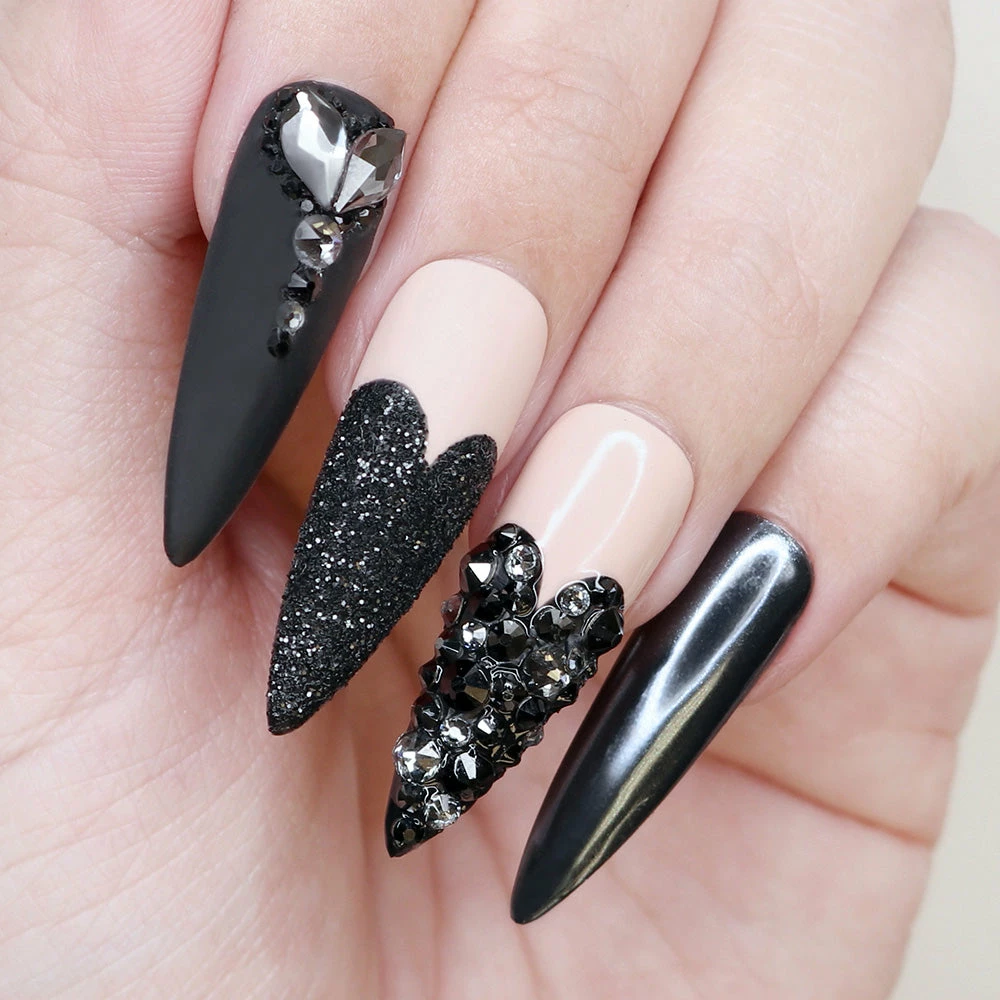 Daily Charme Swarovski Round Flatback Rhinestone / Silver Night Nail Crystals 2 Daily Charme Swarovski Round Flatback Rhinestone / Silver Night Nail Crystals