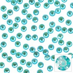 Daily Charme Nail Crystals Swarovski Round Flatback Rhinestone / Laguna DeLite