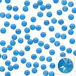 Daily Charme Swarovski Round Flatback Rhinestone / Electric Blue Pride Month