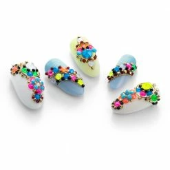 Daily Charme Swarovski Round Flatback Rhinestone / Electric Orange