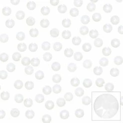 Daily Charme Swarovski Round Flatback Rhinestone / Electric White