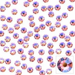 Daily Charme Swarovski Round Flatback Rhinestone / Rose Peach Shimmer Best Sellers