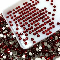 Daily Charme Best Sellers Swarovski Round Flatback Rhinestone / Indian Siam