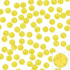 Daily Charme Swarovski Round Flatback Rhinestone / Yellow Opal Nail Crystals
