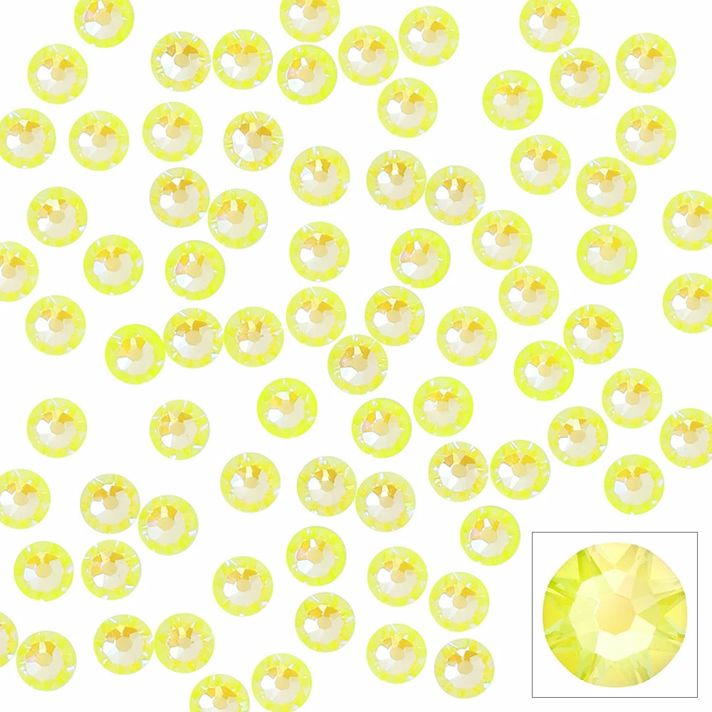 Daily Charme Swarovski Round Flatback Rhinestone / Electric Yellow DeLite Pride Month 1 Daily Charme Swarovski Round Flatback Rhinestone / Electric Yellow DeLite Pride Month