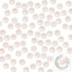 Daily Charme Swarovski Round Flatback Rhinestone / Electric White DeLite