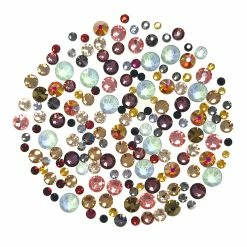 Daily Charme Best Sellers Swarovski Round Flatback Crystal Value Mix / Colored