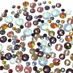 Daily Charme Best Sellers Swarovski Round Flatback Crystal Value Mix / Colored