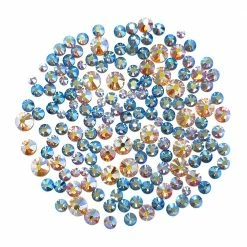 Daily Charme Swarovski Round Flatback Rhinestone Value Mix / Crystal AB