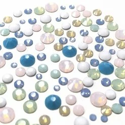 Daily Charme Swarovski Round Flatback Crystal Value Mix / Pastel Opal