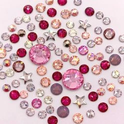 Daily Charme Swarovski Valentine's Day Flatback Crystal Value Mix Nail Crystals