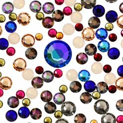 Daily Charme Nail Crystals Swarovski Enchanted Autumn Round Flatback Crystal Value Mix