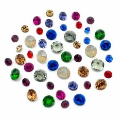 Daily Charme Swarovski Dark Chaton Pointed Back Crystal Value Mix