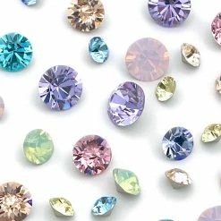 Daily Charme Nail Crystals Swarovski Pastel Chaton Pointed Back Crystal Value Mix