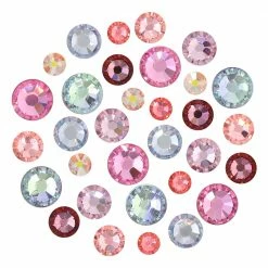Daily Charme Swarovski XL Round Flat Back Crystal Value Mix