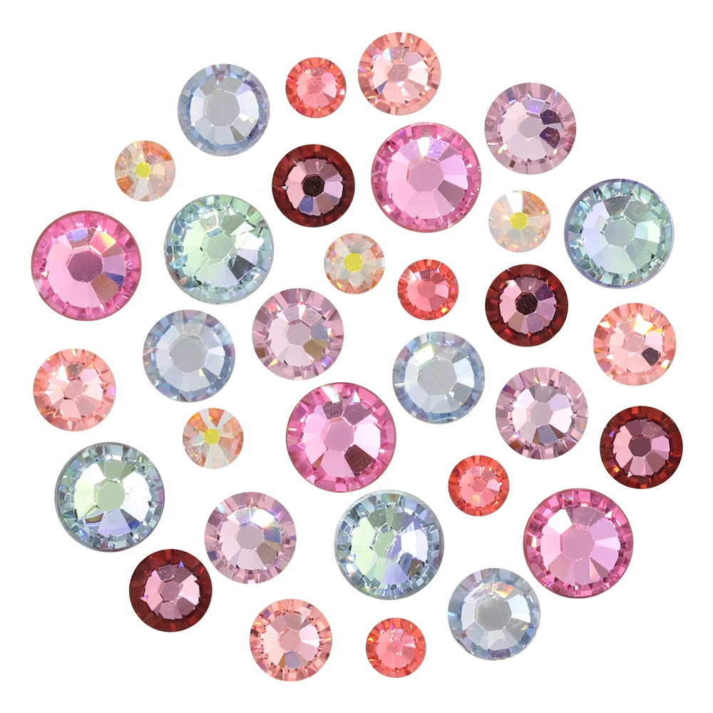 Daily Charme Swarovski XL Round Flat Back Crystal Value Mix 1 Daily Charme Swarovski XL Round Flat Back Crystal Value Mix