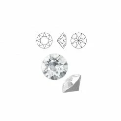 Daily Charme Swarovski Chaton Pointed Back Rhinestone / Clear Wedding Season