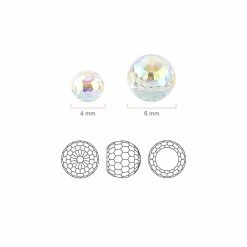 Daily Charme Swarovski Crystal Ball Flatback / Crystal AB