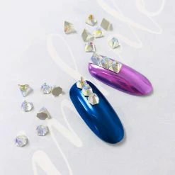 Daily Charme Nail Crystals Swarovski Round Spike Flatback Rhinestone / Crystal AB