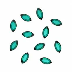 Daily Charme Swarovski Navette Flatback Rhinestone / Emerald Nail Crystals