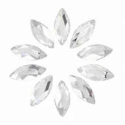 Daily Charme Swarovski Marquise Flatback Rhinestone / Clear