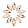 Daily Charme Swarovski Marquise Flatback Rhinestone / Rose Gold Nail Crystals
