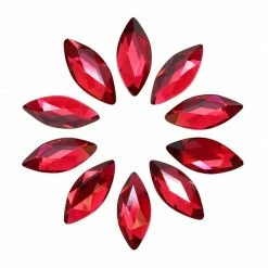 Daily Charme Swarovski Marquise Flatback Rhinestone / Scarlet
